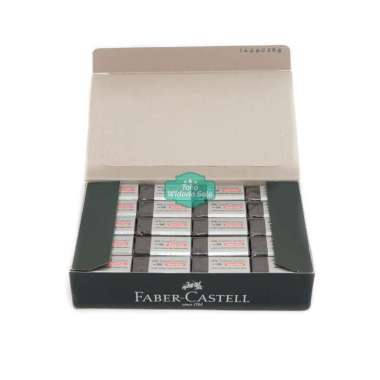 Penghapus Pensil Faber Castell Kecil Hitam Setip Dust Free 2B - 1 Box Isi 40 Buah