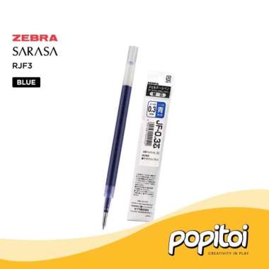 ZEBRA Sarasa RJF3 Gel Pen REFILL 0.3 mm Isi Ulang Pulpen Blue