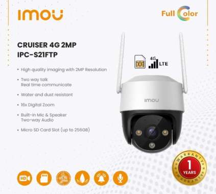 IP CAMERA IMOU CRUISER 4G KAMERA CCTV IPCAM OUTDOOR 4G SIM CONNECTION PAKET MEMORY 32GB