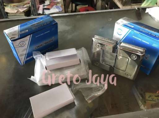 Engsel Shower Pintu Kaca Dekkson Glass to Glass 180 Derajat DEKSON Dks