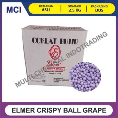 ELMER CRISPY BALL 2.5 KG - GRAPE ANGGUR