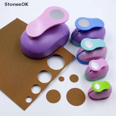paper punch circle cutter 9 16 25 mm pembolong bulat besar Multicolor