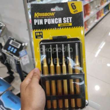 krisbow set pin punch 6 pcs Multicolor