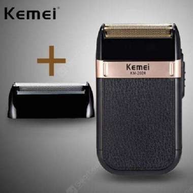 Alat Cukur Jenggot Kumis Botak KM - 2024 USB Shaver Kemei