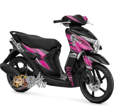 Stiker Full body Decal Motor Yamaha Mio Gear Grafis pink