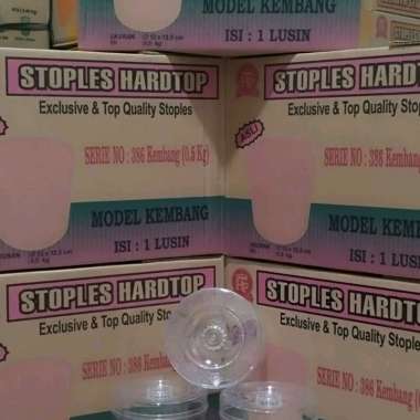 Toples Hardtop - 386 (500 gr) Bulat Tinggi Kembang