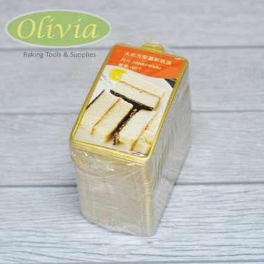 Tatakan Emas Persegi Panjang Kue Tiramisu Alas Cheese Cake Slice gold