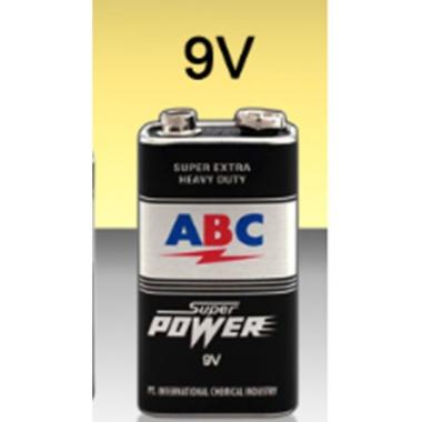 baterai abc 9 volt SUPERPOWER isi 1 pcs / batu batre 9v super power