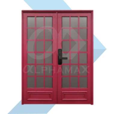 ALPHAMAX Max 10-KP-DSS SMARTIUM Pintu Rumah Pintu Utama Pintu Depan Pintu Taman Pintu Aluminium Doub