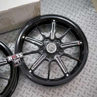 Velg Model Marus Drag Black Front & Rear Vespa Sprint Primavera S Lx Multicolor