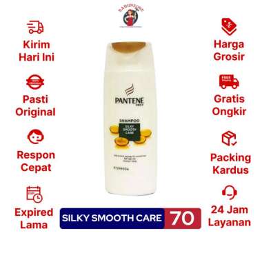 Promo Harga Pantene Shampoo Silky Smooth Care 70 ml - Blibli