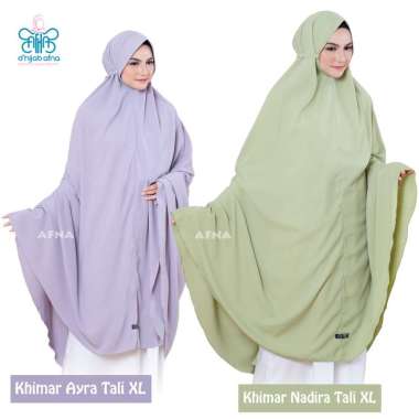 AFNA Khimar Ayra Nadira Tali size XL Jilbab Jumbo - Jilbab Hijab Kerudung Khimar Syari instan Pet An