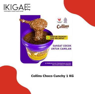 COLLINS CHOCO CRUNCHY 1 KG / COKELAT PASTA DENGAN MALT KRISPI 1 KG