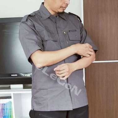 Kemeja PDK Lapangan Outdoor Sioux Original Hitam Ripstop Katun Adem Tentrem XXL Krem