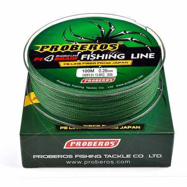 Proberos Senar Pancing Jalinan PE 100M x4 Senar Pancing 10lb Senar Pancing Jalinan 4 x 4 Tali Bordir