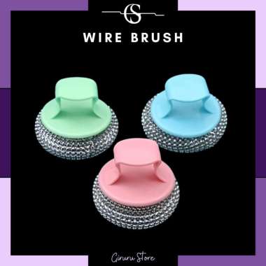 Spon Kawat Cuci Piring / Panci Sabut Spons Sponge Stainless Steel / Sikat Wajan Kawat Pembersih Panc