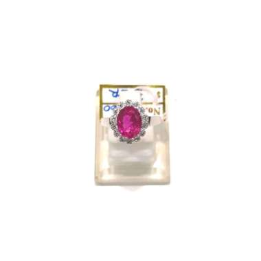 Cincin Lady Diana King Ruby Emas Putih 750