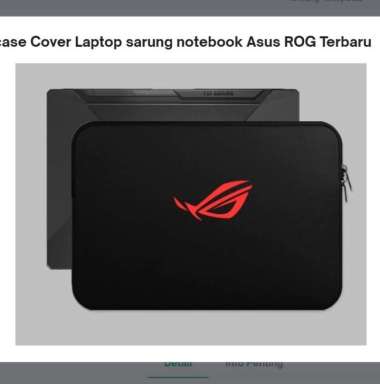 Sleeve case Cover Laptop sarung notebook Asus ROG 17 Inch Terbaru 17,3 Inch + Pouch