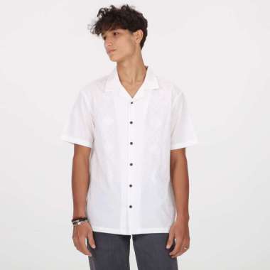 VOLCOM MSH BARACOSTONE Kemeja Pria White XL