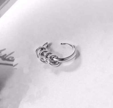 1pcs anting Anting hoop rings tindik