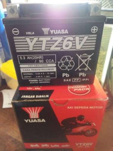AKI YUASA MOTOR YTZ6V ASLI Multicolor