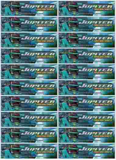 stiker bus basuri koleksi terbaru Jupiter