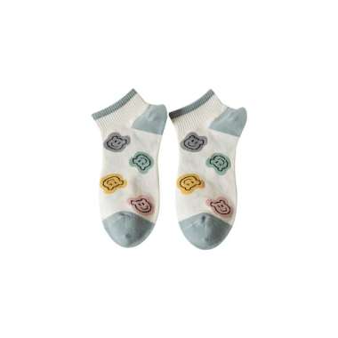 OEM SK-P625 Kaos Kaki Wanita Karakter Beruang Lucu Kekinian / Kaus Kaki Pendek Semata Kaki Motif Bea