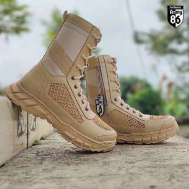 Mivaso SEPATU PDL GURUN TACTICAL BOOTS ARMY KULIT SAPI ASLI TNI POLRI POLISI 39