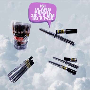 ISI REFILL PENSIL / ISI PENSIL MEKANIK 2B 2.0 mm ISI 5 PENSIL GXH07