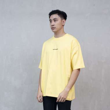 Houseofcuff Kaos Oversized T-shirt Pria Unisex Tebal Oversize Kuning L