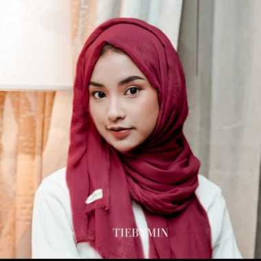 Nadira Dubai Shawl - Tiebymin Maroon Dubai