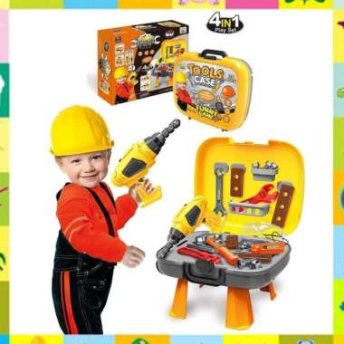 Electric Drill Screw Puzzle (609) - Jual Mainan Bor Anak BOR TOOL SET