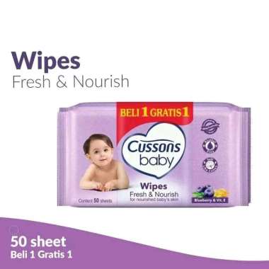 Cussons Baby Wipes Tisu Basah 50's Buy 1 Get 1 Free