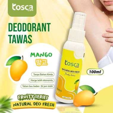 TOSCA DEODORAN TAWAS FRUITY SERIES / DEODORAN SPRAY TAWAS / TOSCA DEODORAN TAWAS SPRAY MANGO