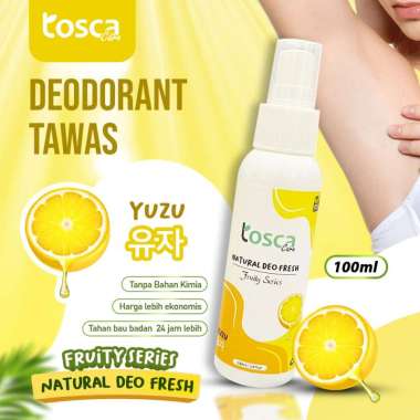 TOSCA DEODORAN TAWAS FRUITY SERIES / DEODORAN SPRAY TAWAS / TOSCA DEODORAN TAWAS SPRAY YUZU