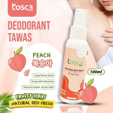TOSCA DEODORAN TAWAS FRUITY SERIES / DEODORAN SPRAY TAWAS / TOSCA DEODORAN TAWAS SPRAY PEACH