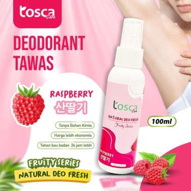 TOSCA DEODORAN TAWAS FRUITY SERIES / DEODORAN SPRAY TAWAS / TOSCA DEODORAN TAWAS SPRAY RASPBERRY