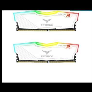 Ram DDR4 32GB (16GB*2) PC3200 Team T-Force Delta RGB Putih