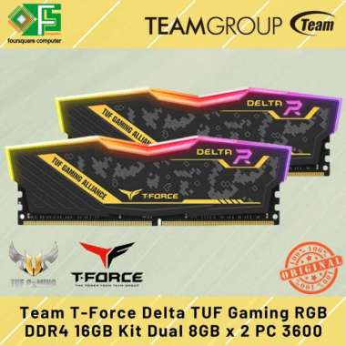Ram Team T-Force Delta RGB TUF Gaming DDR4 16GB Kit 8GB x 2 PC 3600