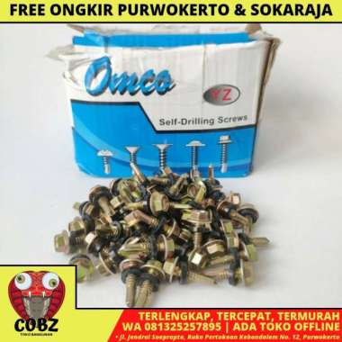 #12 X 20 MM / OMCO BAUT ROOFING SCREW SEKRUP BAJA RINGAN PER BIJI