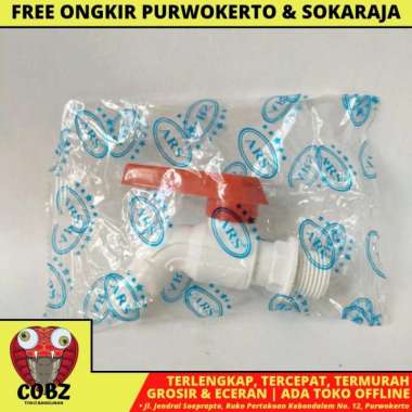 1/2 INCH / ARS KRAN AIR TEMBOK TAMAN PVC PLASTIK ENGKOL