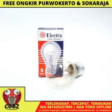 5 WATT / ELECTRA Lampu Pijar Dop Bohlam Penetas Ayam Kuning
