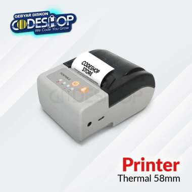 Kassen MT200A Mobile Printer Kasir Thermal 58mm Auto Cutter Portable USB Bluetooth by Codeshop