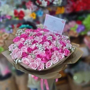 Hand Bouquet Lili Mawar Buket bunga pot Buket bunga Mawar Lili Buket Bunga Anniversary Buket Jakarta