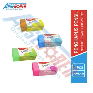 Aksesoren Penghapus Pensil Greebel [Besar/Kecil] / Eraser Pencils / Stip Pingsil / Alat Tulis Sekola