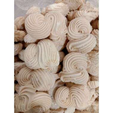 [KILOAN] Kue Semprit Bentuk S TIPIS Manis Renyah - 1kg / Seprit Santan Lembut / Jajan Es Esan Jadul 