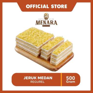 Lapis Stim Menara Produk By Bolu Menara Medan dengan Varian Keju / Pandan Srikaya / Choco Banana / K