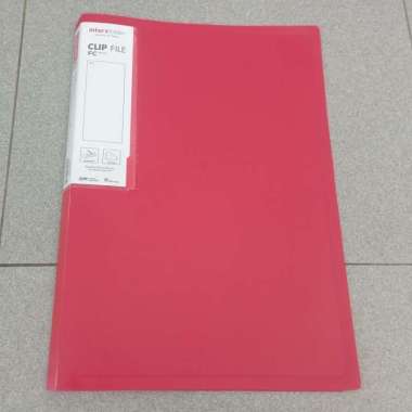 Clip File / Map Jepit / Map Plastik Inter X Folder CFX 100F Folio F4 Merah