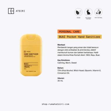 Rumah Atsiri Indonesia BUAI Pocket Hand Sanitizer
