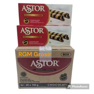 ASTOR Wafer Stick Cokelat 150 gr ( 1 Karton )